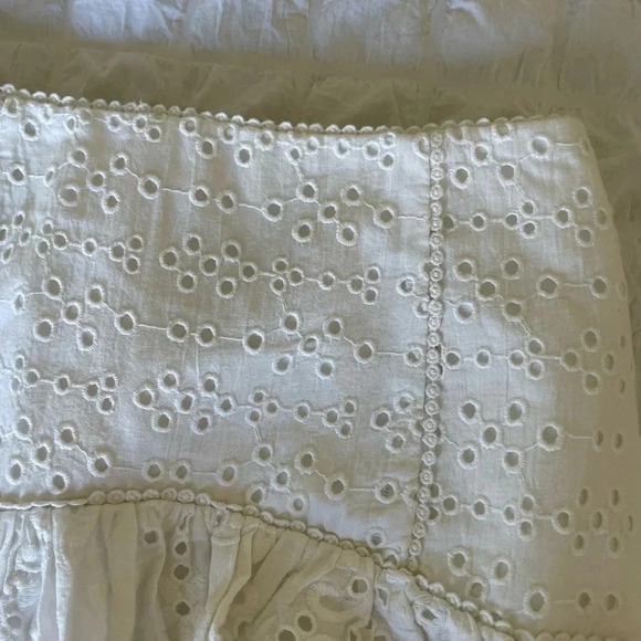 Anthropologie Significant Other eyelit ruffle mini skirt - Picture 3 of 8